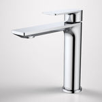 Caroma Urbane II chrome mid tower basin mixer tap with sleek square spout and single lever handle