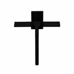 Bao Bath shower squeegee in matte black, front view on white background