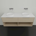 Marquis Merewether Wall Hung Vanity with Symphony Solid Surface Top and Basin