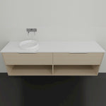 Marquis Merewether Wall Hung Vanity with Symphony Solid Surface Top and Basin