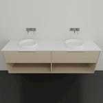 Marquis Merewether Wall Hung Vanity with Symphony Solid Surface Top and Basin