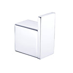Nero Celia chrome robe hook, square wall-mounted bathroom accessory with polished finish