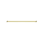 Nero New Mecca single towel rail 600mm in brushed gold, shown front on against a white background