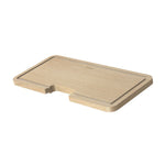Phoenix small ash wood chopping board with sink cut-out, rectangular natural timber kitchen accessory view