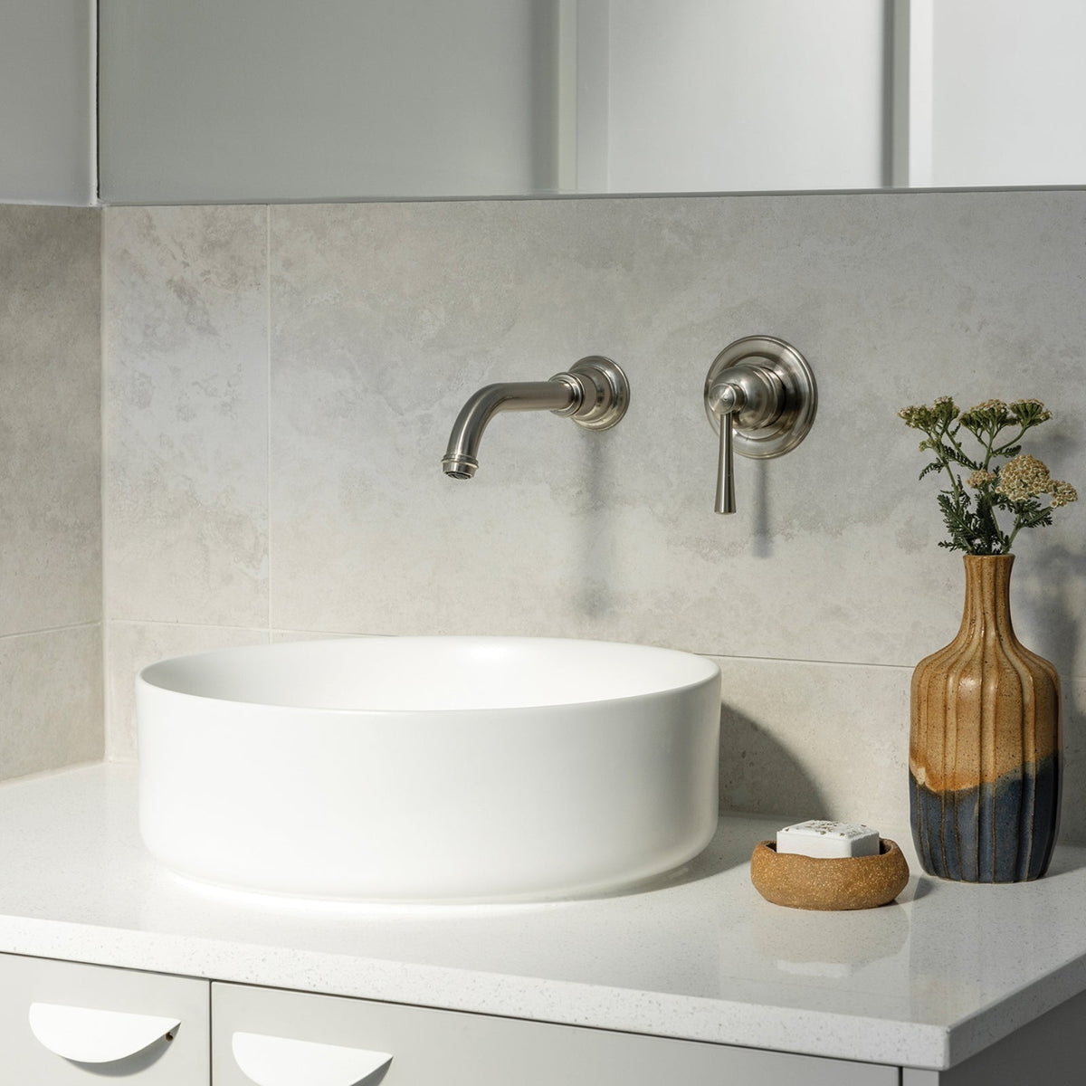 About Phoenix: Phoenix Cromford SwitchMix Shower / Wall Mixer Brushed Nickel (Fit-Off Kit Only)