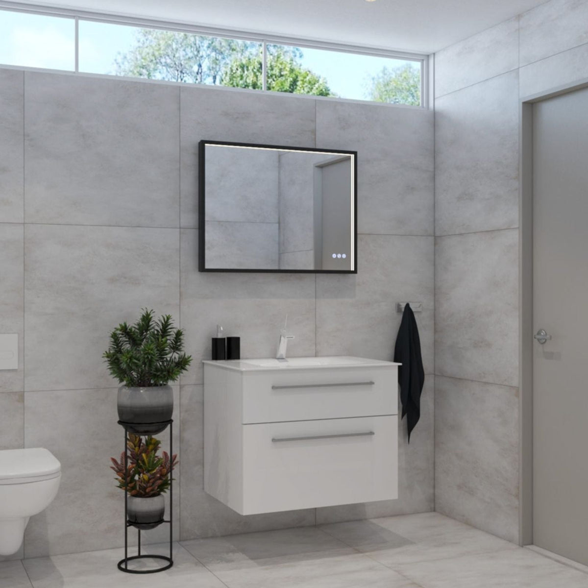 About Radiant: Radiant Roek 600mm x 800mm LED Mirror - Black