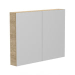 ADP Glacier Pro shaving cabinet with mirrored doors and timber-look side panel, rectangular wall-hung cabinet