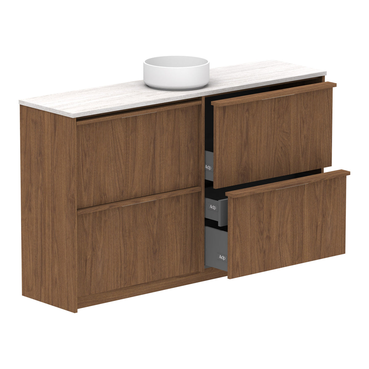 ADP Eli Ensuite Floor Standing Vanity with Cherry Pie Top