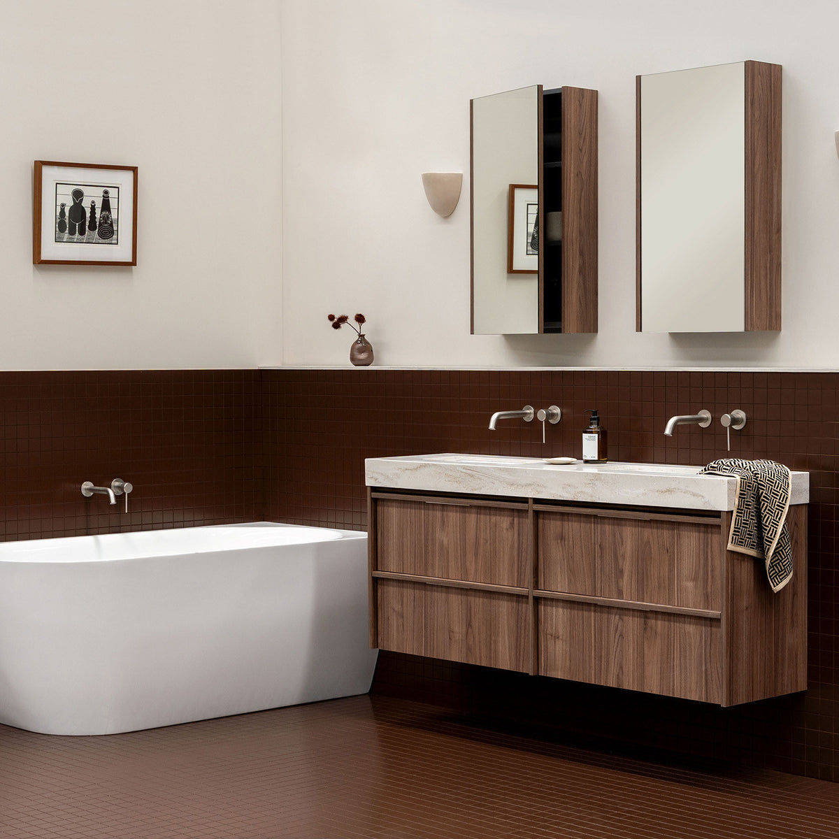 ADP Eli Ensuite Wall Hung Vanity with Durasein Top