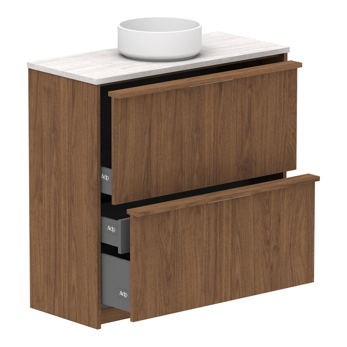 ADP Eli Ensuite Floor Standing Vanity with Caesarstone Top