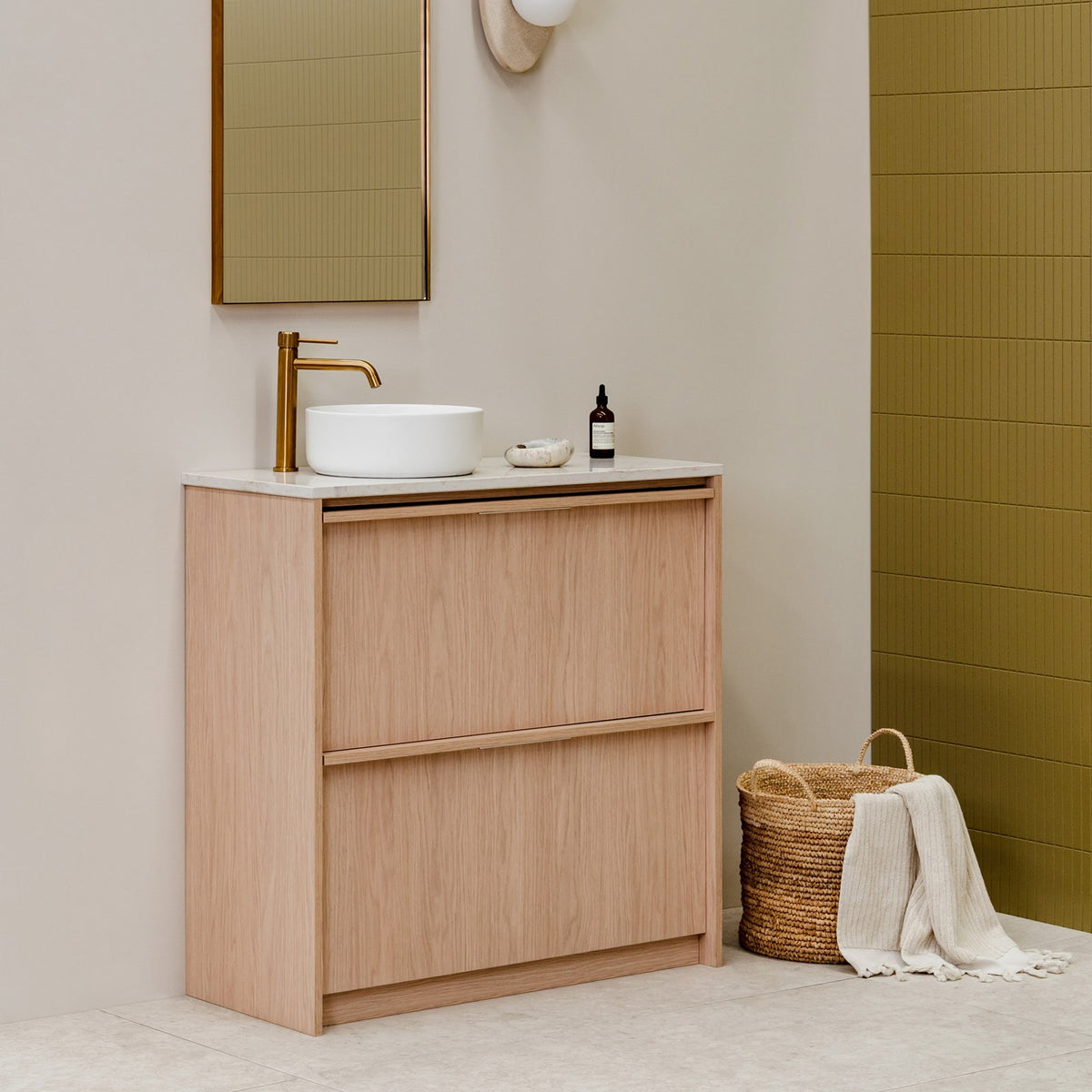 ADP Eli Ensuite Floor Standing Vanity with Caesarstone Top