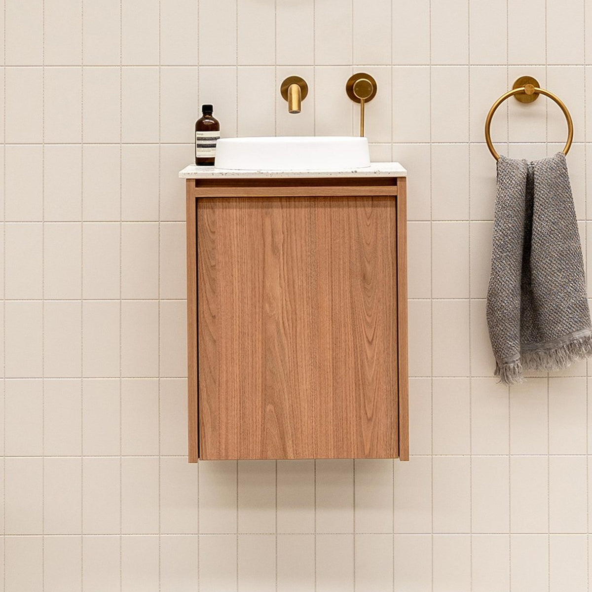 ADP Eli Mini Wall Hung Vanity with Durasein Top