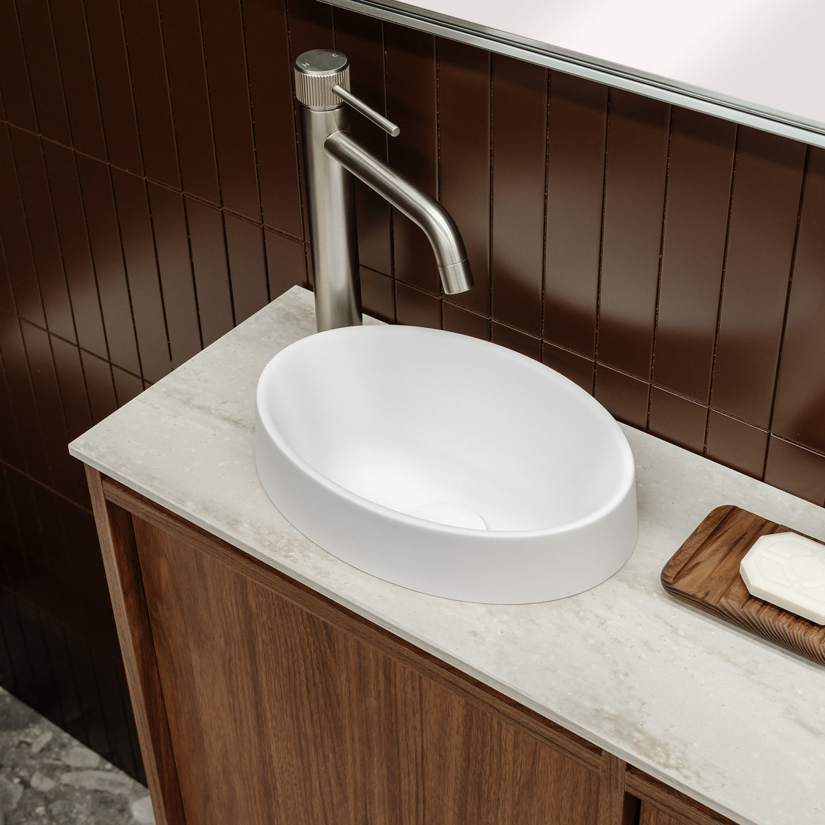 ADP Eli Mini Floor Standing Vanity with Durasein Top