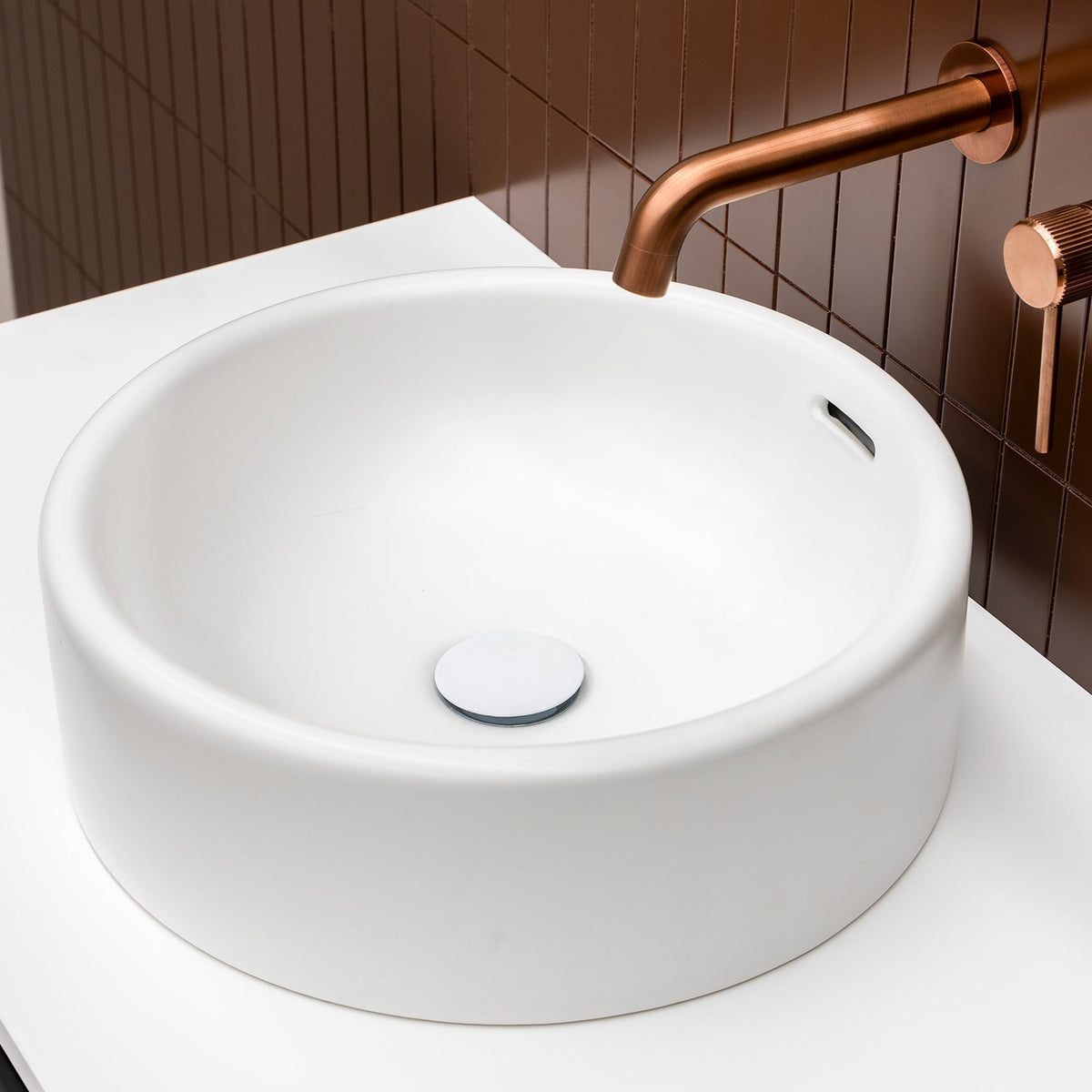 ADP Gerroa 390 Above Counter Basin - Matte White