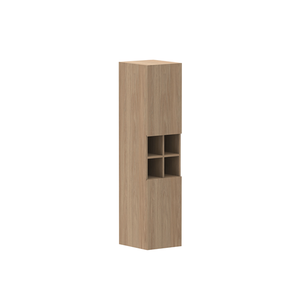 ADP Glacier Pro Shelf Tallboy floor-standing cabinet in woodgrain finish with open centre shelves