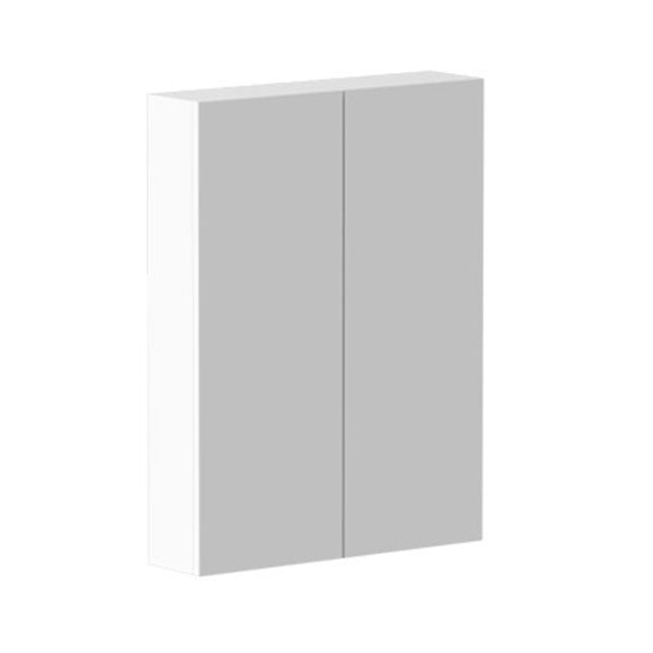ADP Gloss Silk shaving cabinet, rectangular white mirrored wall cabinet, 4-door 1800mm