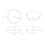 ADP Samantha 425 Under Counter Basin - Gloss White