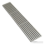 ART Australia Bermuda stainless steel shower grate channel, 300mm x 100mm, linear slotted floor waste