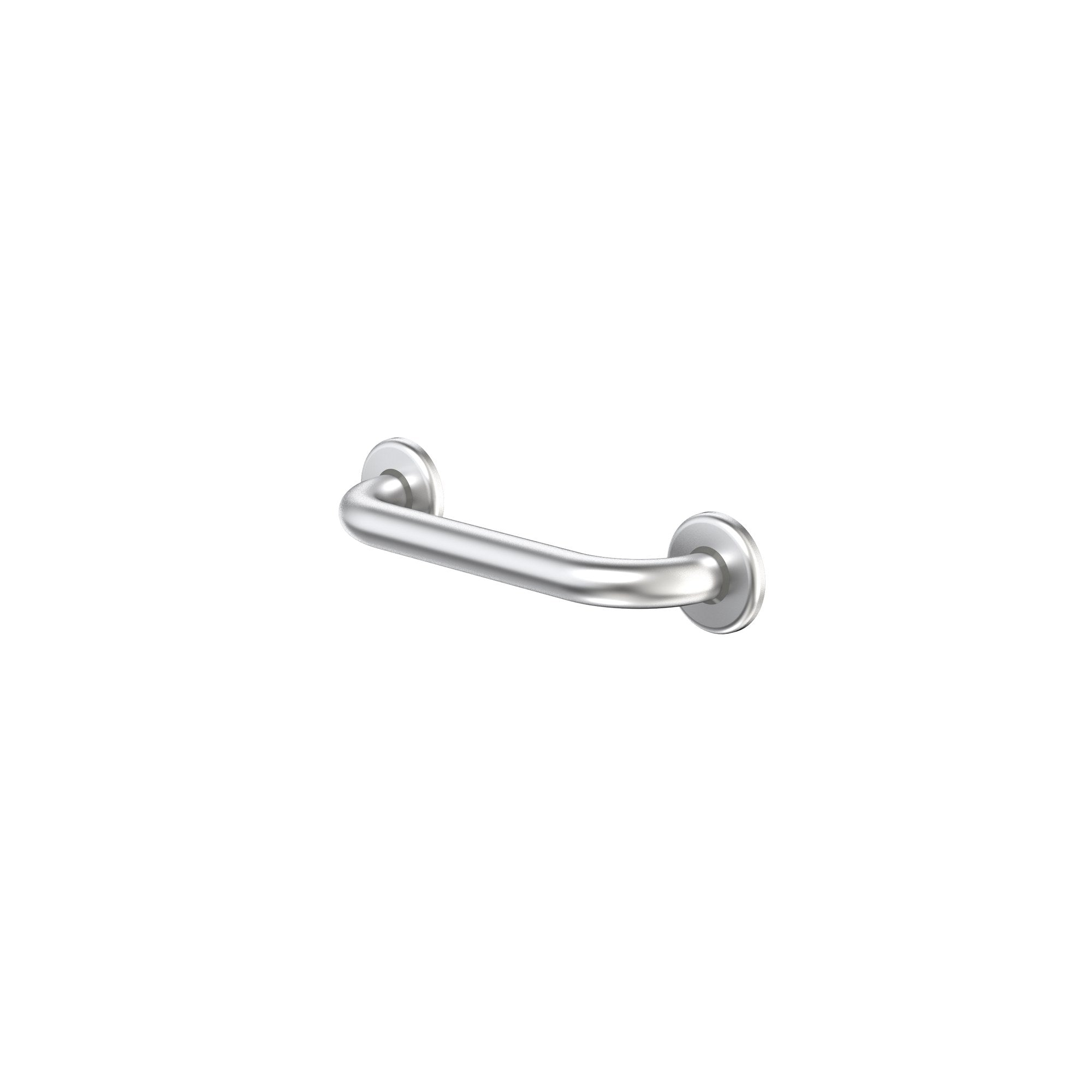 Caroma stainless steel straight grab rail with concealed round flanges, 300mm, shown on white background