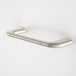 Caroma Contura II brushed nickel hand towel rail, curved metal wall-mount bathroom accessory