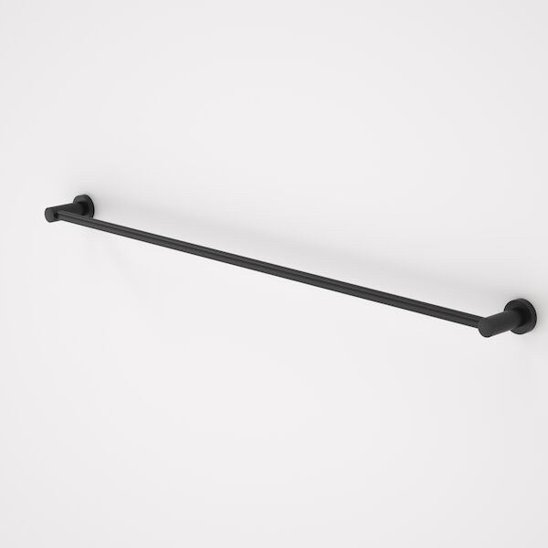 Caroma Cosmo Metal Single Towel Rail Black 930mm Matte Black