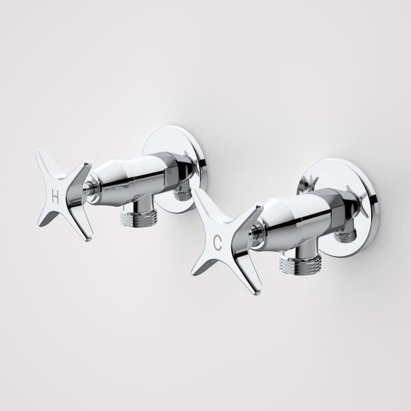 Caroma Elegance II Washing Machine Set Chrome