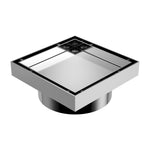 Caroma Square Floor Waste 100mm Outlet Tile Insert - Chrome