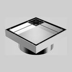 Caroma Square Floor Waste 100mm Outlet Tile Insert - Chrome