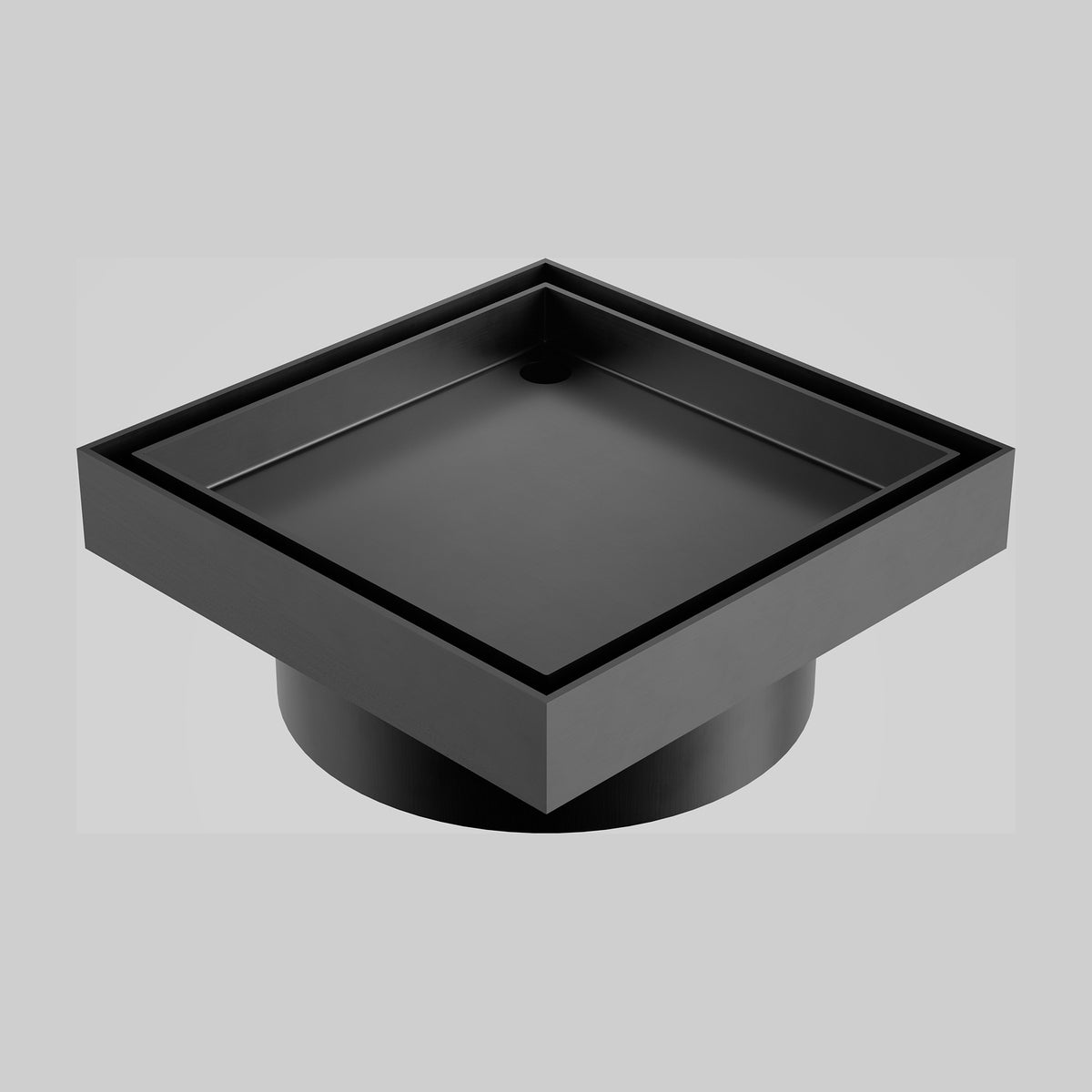 Caroma Square Floor Waste 100mm Outlet Tile Insert - Gunmetal