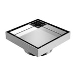 Caroma Square Floor Waste 80mm Outlet Tile Insert - Chrome