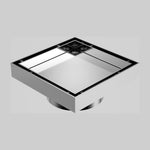 Caroma Square Floor Waste 80mm Outlet Tile Insert - Chrome