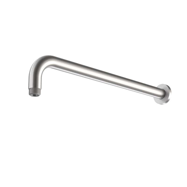 Caroma Titan stainless steel wall shower arm, polished finish, angled wall-mounted shower arm