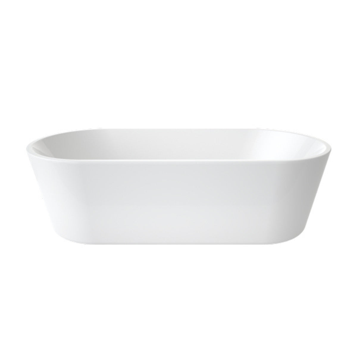 Caroma Urbane II white freestanding oval bath, front view