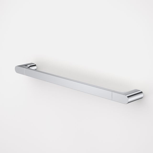 Caroma Urbane II straight 600mm grab rail in chrome, with concealed wall mounts and slim modern bar finish