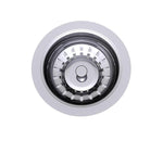Clark Vital stainless steel basket waste, round top view