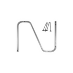 Decina Ezi Frame bath support, galvanised steel frame with adjustable legs, centre waste, on white background