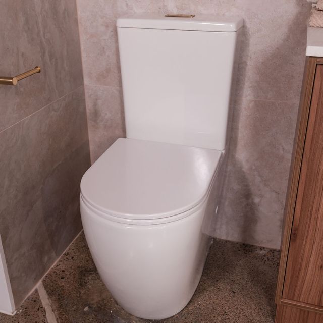 Fienza Alix Extra Height Back-to-Wall Toilet Suite With Slim Seat