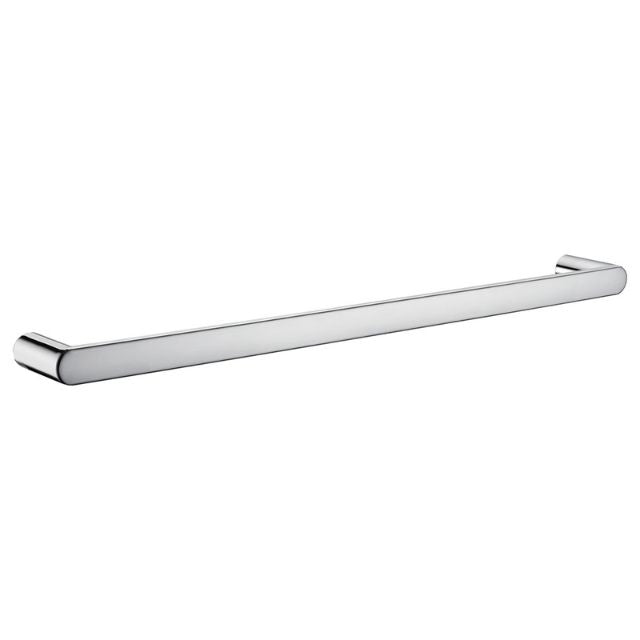 Fienza Empire 810mm single towel rail in chrome finish, wall-mounted bathroom accessory on a white background