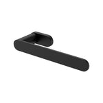 Fienza Empire Slim matte black hand towel holder with rounded wall mount and slim bar