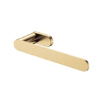 Fienza Empire Slim hand towel holder in urban brass, slim rounded wall-mounted bathroom accessory on white background