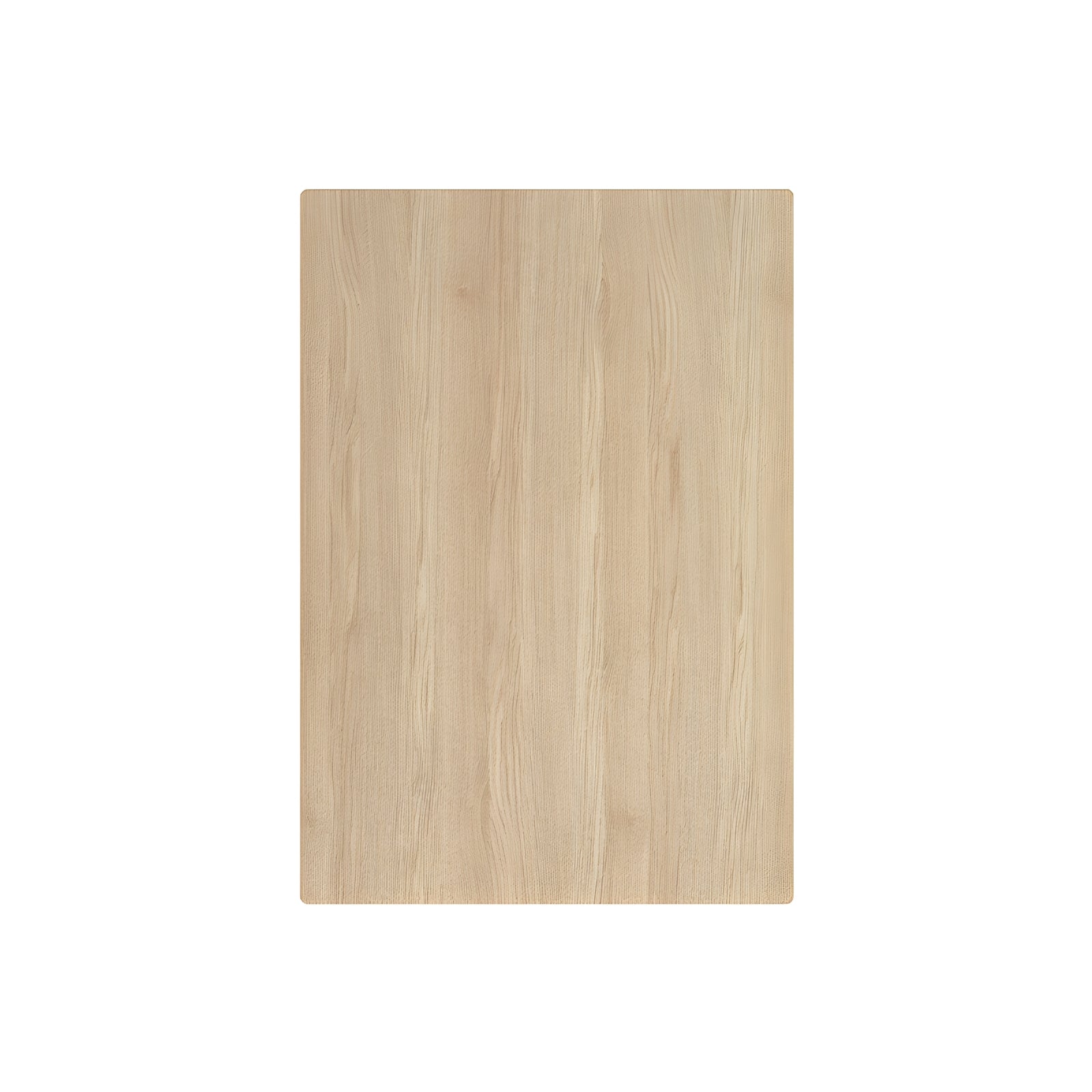 Fienza Hana timber sink chopping board in natural wood finish, rectangular, shown front-on on white background