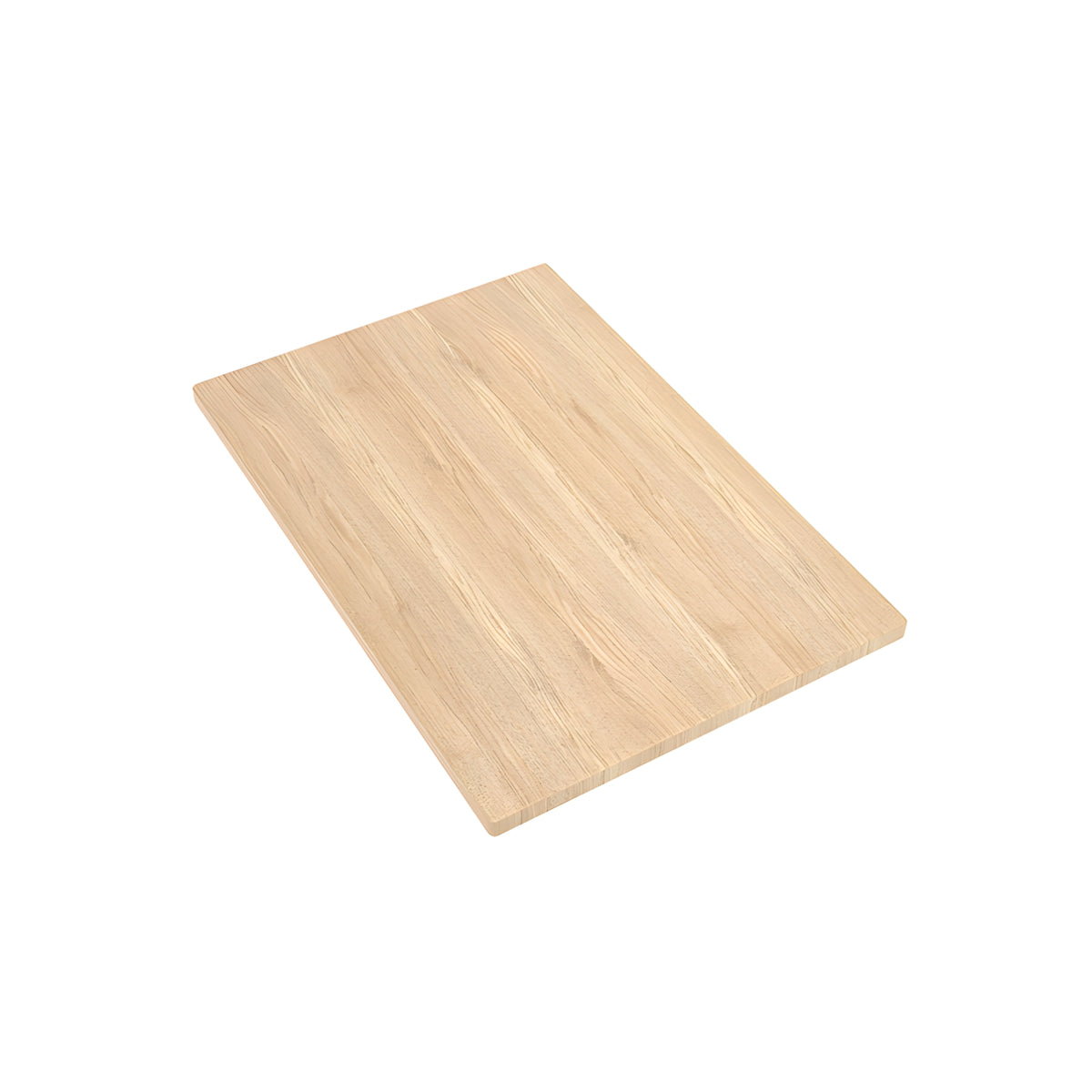 Fienza Hana treated timber sink chopping board, rectangular natural wood board on white background