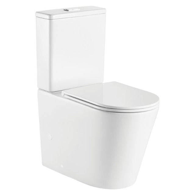 Fienza Kaya Tornado Flush Back-to-Wall Toilet Suite With Slim Seat