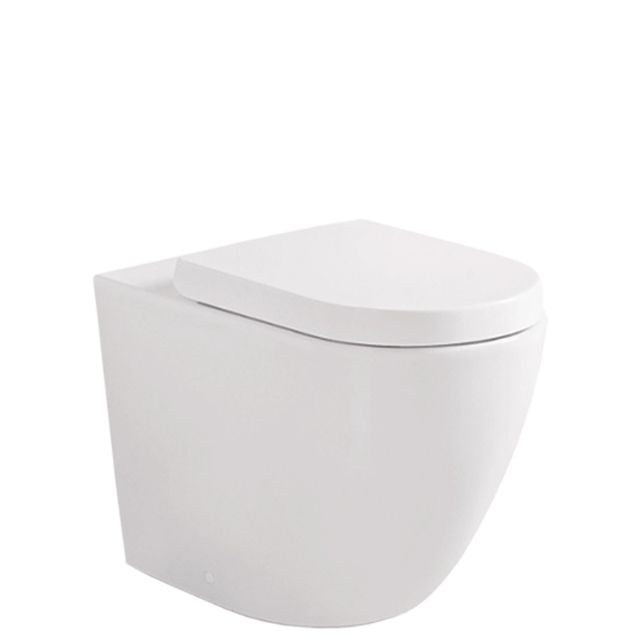Fienza Koko Tornado Flush Wall-Faced Toilet Suite Matte White