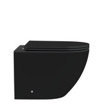 Fienza Koko Tornado Flush Wall Hung Toilet Suite Matte Black