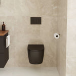 Fienza Koko Tornado Flush Wall Hung Toilet Suite Matte Black