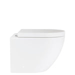 Fienza Koko Tornado Flush Wall Hung Toilet Suite Matte White