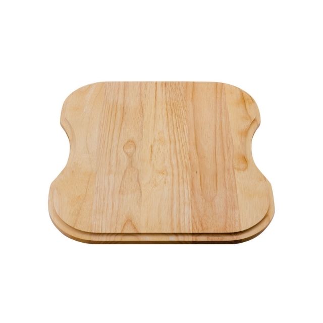 Fienza Tiva oak chopping board, natural timber, rectangular sink insert board on white background