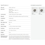 Oliveri Endeavour double bowl undermount sink specifications sheet with included basket wastes on white background