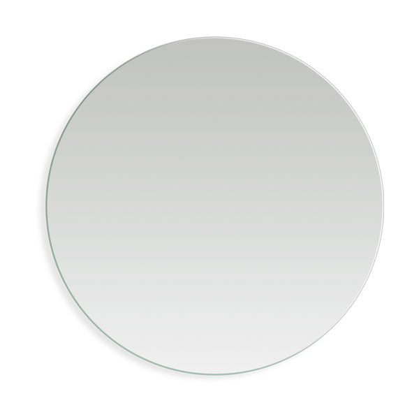 Marquis Orbit round wall mirror, 750mm, with slim unframed edge in a clean front view
